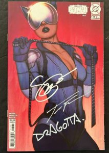 ABSOLUTE BATMAN #13 3X SIGNED SCOTT SNYDER/NICK DRAGOTTA/JENNY FRISON W/COA NM
