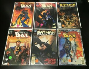 BATMAN 6PC LOT (VF) SHADOW OF THE BAT!! 1993-97