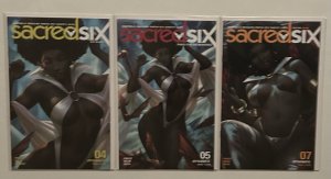 Sacred Six #4,5,7 NM Lot Derrick Chew Vampirella