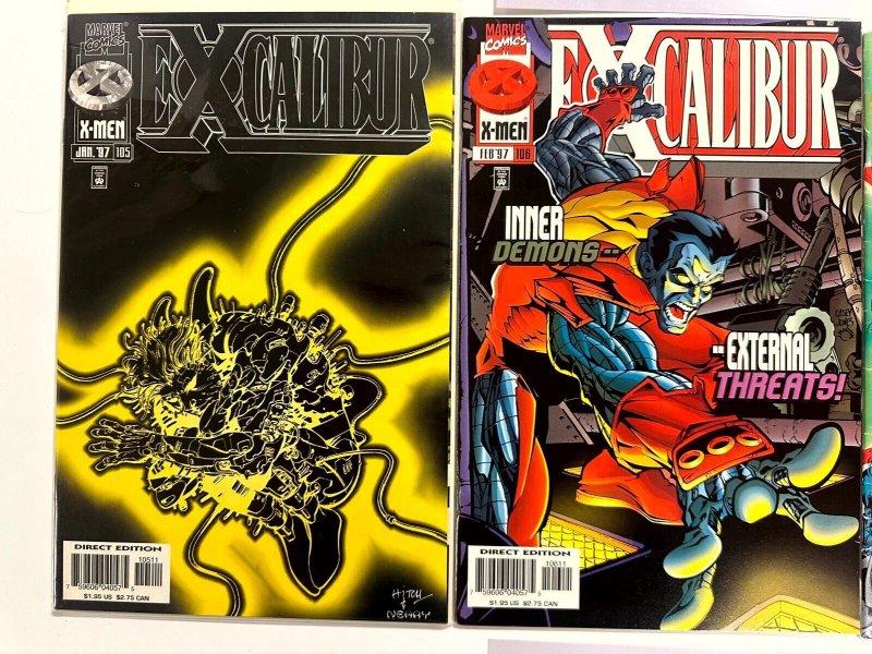 3 Excalibur Marvel Comic Books # 105 106 107 Avengers Hulk Thor Ironman 103 EJ10