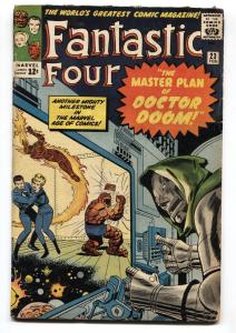FANTASTIC FOUR #23   DR. DOOM COVER-JACK 'KING' KIRBY G