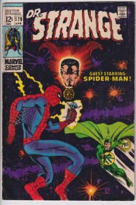 DOCTOR STRANGE #179 (Apr 1969) VG 4.0, lt yllg to white. Black color touch FC.