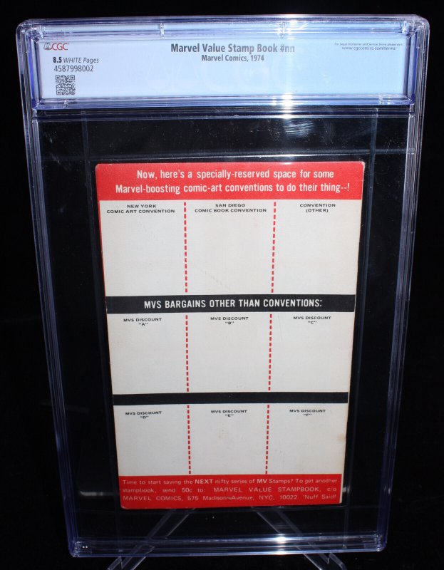 Marvel Value Stamp Book #nn CGC (8.5) Rare - Stamped #107859 - 1974