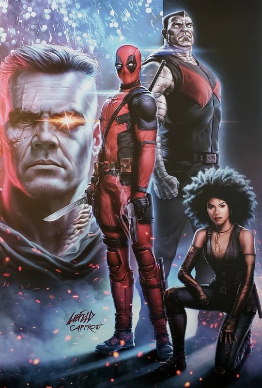 Rob Liefeld DEADPOOL 2 Poster from Fandango - NM condition. Lays flat.