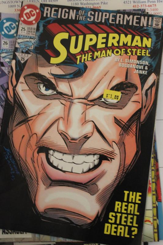 Superman the Man of Steel 25 NM