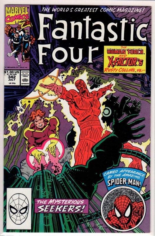 Fantastic Four #342 Direct Edition (1990) 9.2 NM-