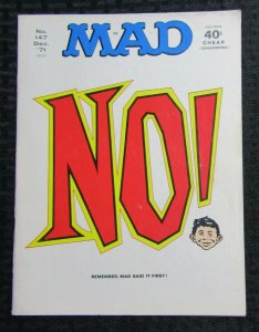 1971 MAD Magazine #147 VG- 3.5 Alfred E Neuman / All In The Family / War Movies