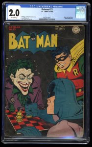 Batman #23 CGC GD 2.0 Off White Joker Cover and Story!