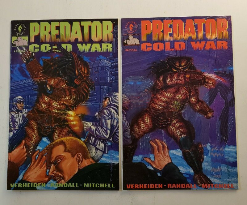 PREDATOR COLD WAR #1-4 SET DARK HORSE COMICS 1991 VF/NM