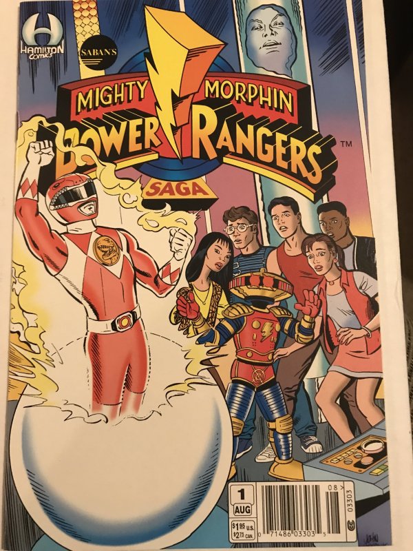 Mighty Morphin Power Rangers Saga #1 & 2 lot : Hamilton 1995 mini, 2 in NM