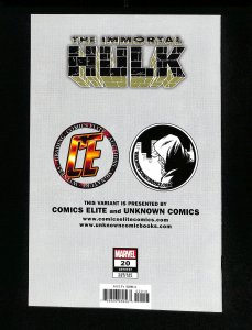 Immortal Hulk #20 Parillo Virgin Variant
