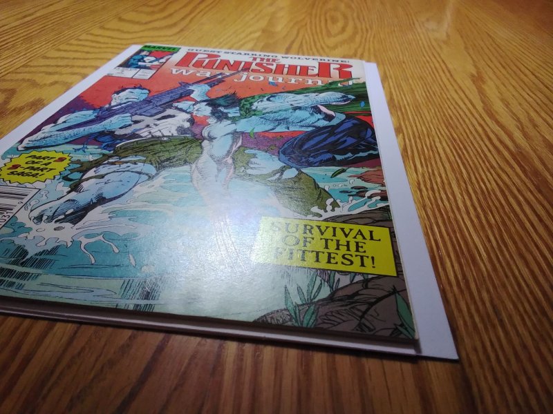 The Punisher War Journal #7 Newsstand Edition (1989) Wolverine