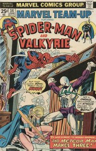 Marvel Team-Up #34 FN ; Marvel | Spider-Man Valkyrie