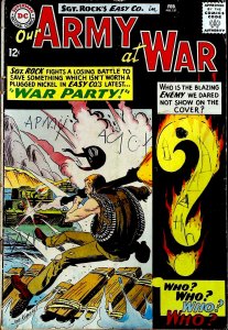Our Army at War #151 (1965) writing on cover