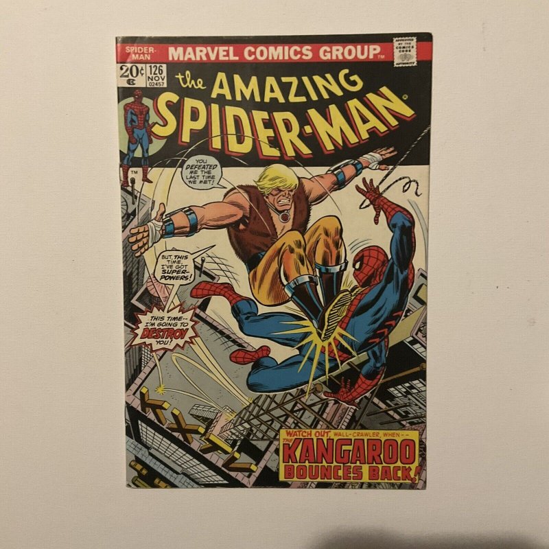 Amazing Spider-Man 126 Very Fine- Vf- 7.5 Marvel 1973