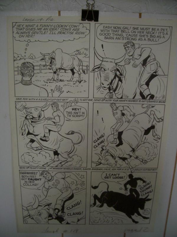 KATY KEENE ORIGINAL ART LAUGH COMICS #119 PG 12  WOGGON FN