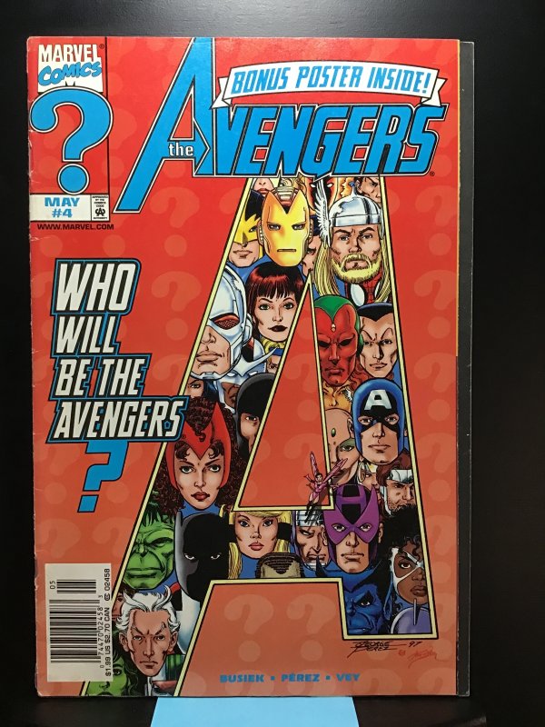 Avengers #4 Newsstand Edition (1998)