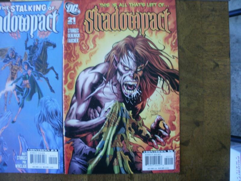 7 DC SHADOWPACT Comic Book: #9 #11 #13 #14 #15 #19 #21 (2007 2008)