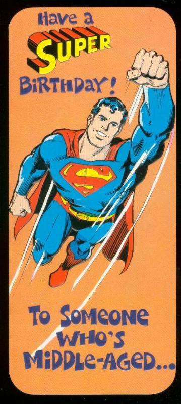 NEAL ADAMS SUPERMAN BIRTHDAY CARD #19 1978 NM