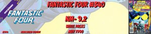 Fantastic Four 340 NM- 9.2 Newsstand Marvel 1990