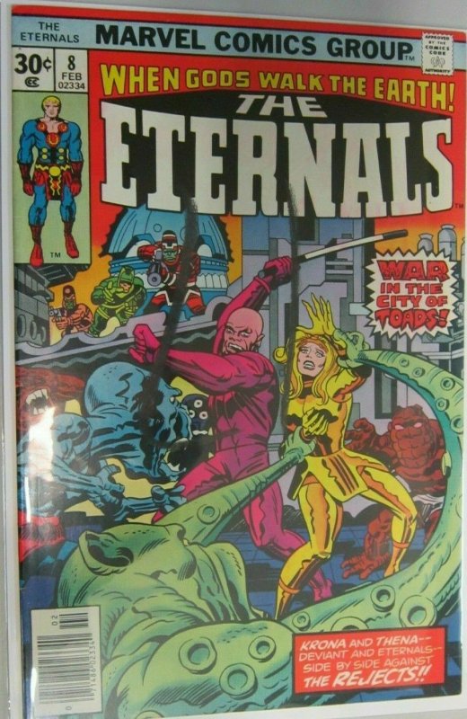 The Eternals writing on cover #8 6.0 FN (1977)