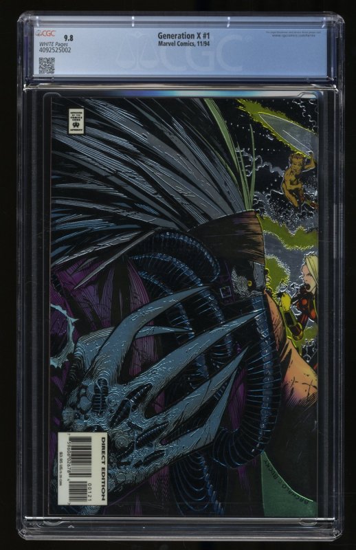 Generation X (1994) #1 CGC NM/M 9.8 White Pages 1st Appearance Chamber!