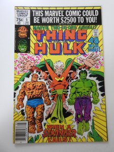 Marvel Two-in-One Annual #5 (1980) VF- Condition!