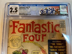 Fantastic Four (1961)  # 1 (CGC 2.5 OWWP) 1st App  Fantastic Four & Mole Man