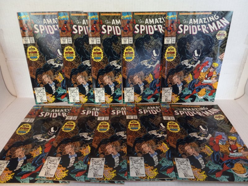 AMAZING SPIDER-MAN #333 - 10  ISSUES - ERIK LARSON COVER - FREE SHIPPING