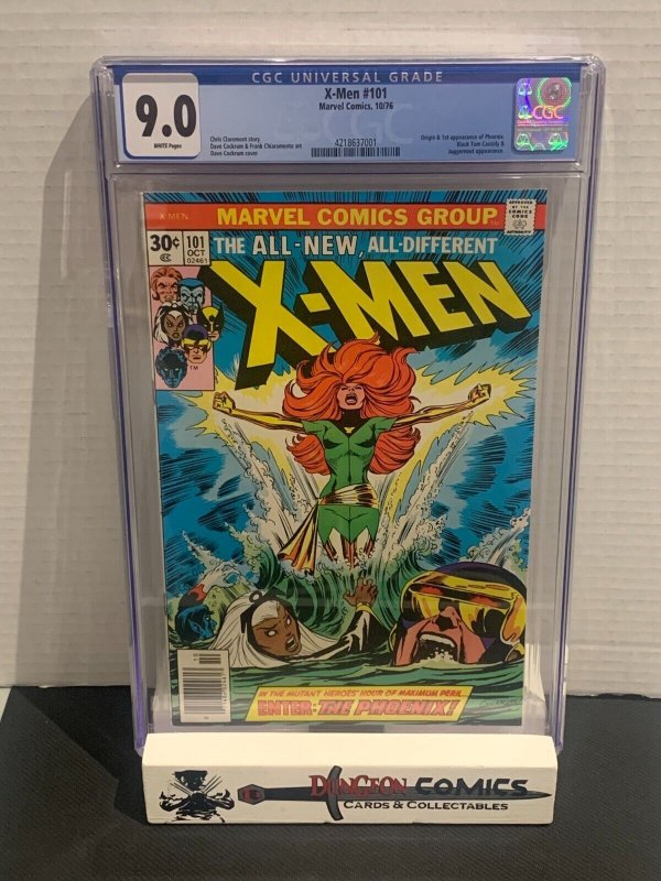 X-Men # 101 CGC 9.0 White Pages 1st App of Phoenix Marvel 1976 [GC4]