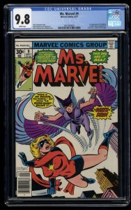 Ms. Marvel #9 CGC NM/M 9.8 White Pages 1st Appearance Deathbird!