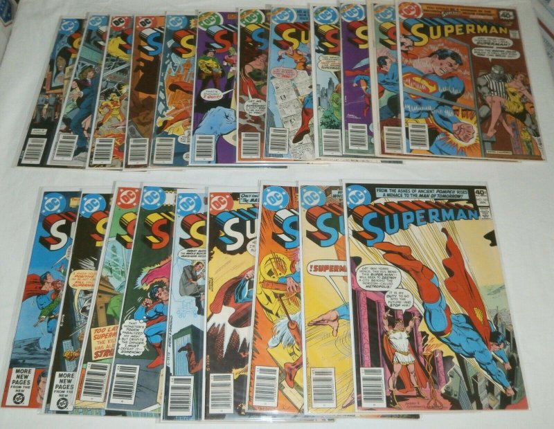 Superman V1 #331-380 (missing 10) Bates Swan Luthor Bizarro comic book lot of 40