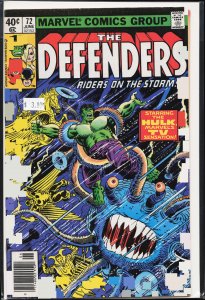 The Defenders #72 Newsstand Edition (1979) The Defenders