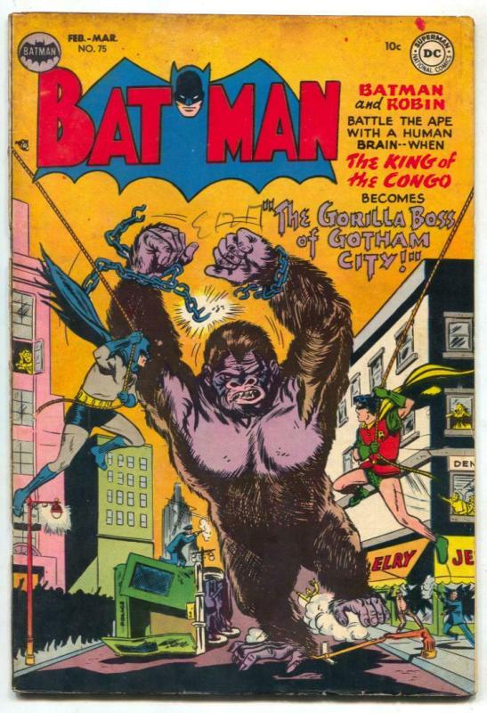 Batman #75 1953- GORILLA BOSS- DC Golden Age VG