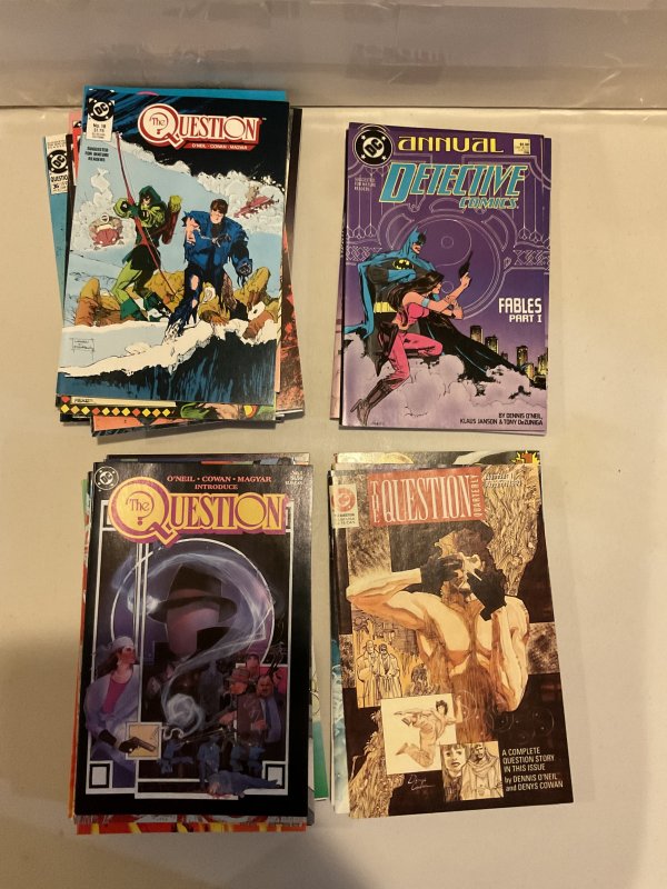 Question by Denny O’Neil Complete Set 1-37 + Annuals + Quarterlies + Signed #1!