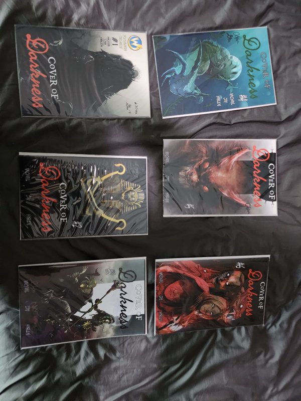 Cover of Darkness all signed 1-6