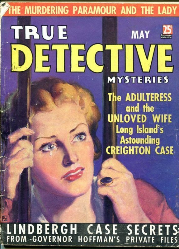 TRUE DETECTIVE MYSTERIES-MAY 1936-G-HARD BOILED-SPICY-MURDER-RAPE-POISON G