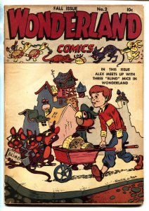 Wonderland #2 1945-Howard Post cover art-Fox & Crow copy
