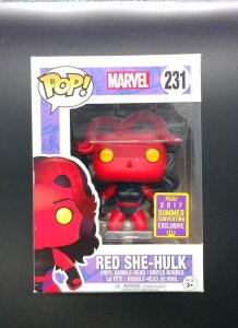 Funko Pop! Red She-Hulk #231 Marvel, 2017 Summer Con Excl.
