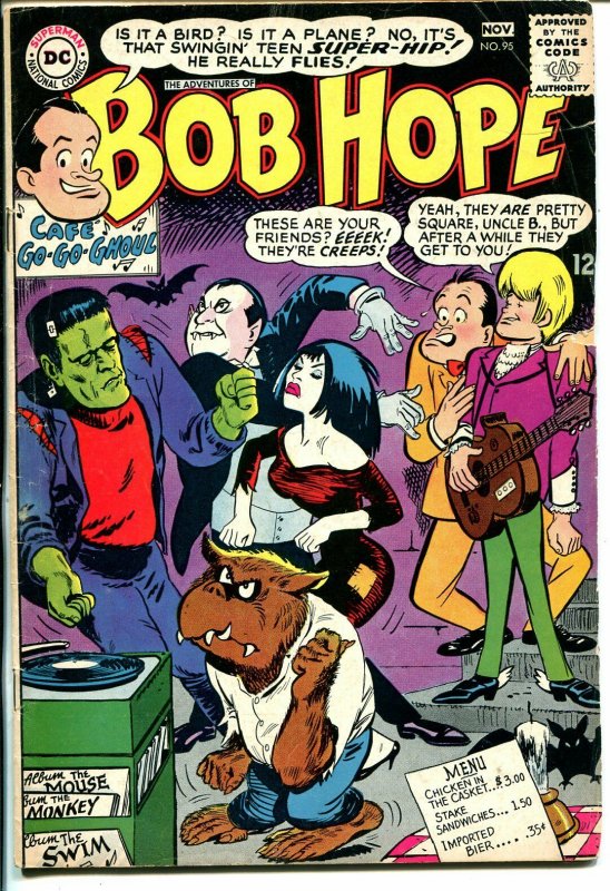 Adventures of Bob Hope #95-DC-vampire story-witch & werewolf cover-VG