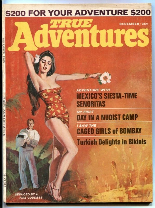 True Adventures December 1965- Gogos cover- Caged Girls of Bombay