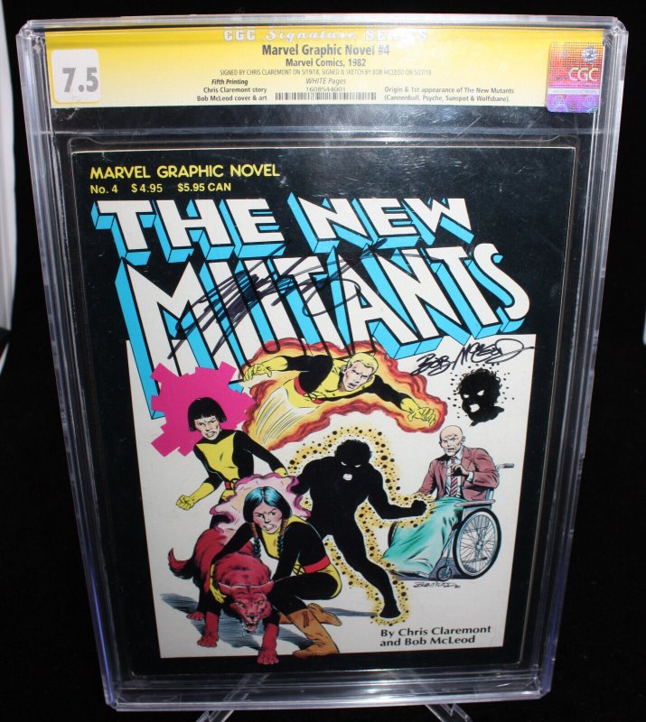 Marvel Graphic Novel #4 (CGC 7.5) Signed/Sketch by McLeod & Claremont - 1982