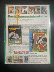 1980's UNCLE SCROOGE ADVENTURES Gladstone #7 by Carl Barks SEALED with Card