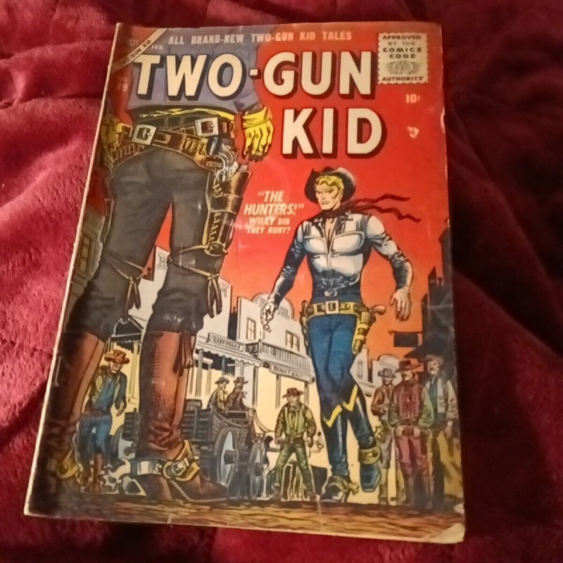 TWO-GUN KID 29 ATLAS COMICS FEB 1956 JOE MANEELY cover western colt action hero