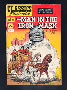 Classics Illustrated #54 (1948) VG/FN Man in the Iron Mask (First Print)