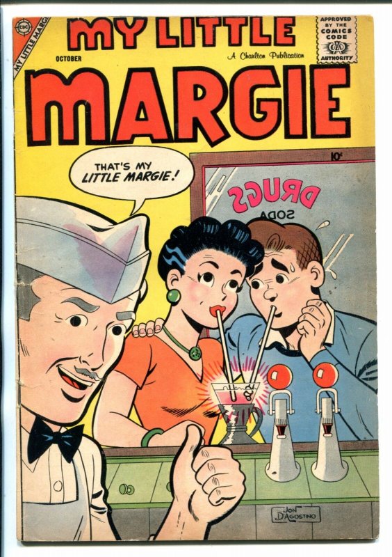 MY LITTLE MARGIE #21-1958-CHARLTON-SODA SHOP-ICE CREAM-vg