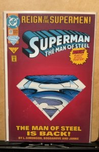 Superman: The Man of Steel #22 Die-Cut Cover (1993)