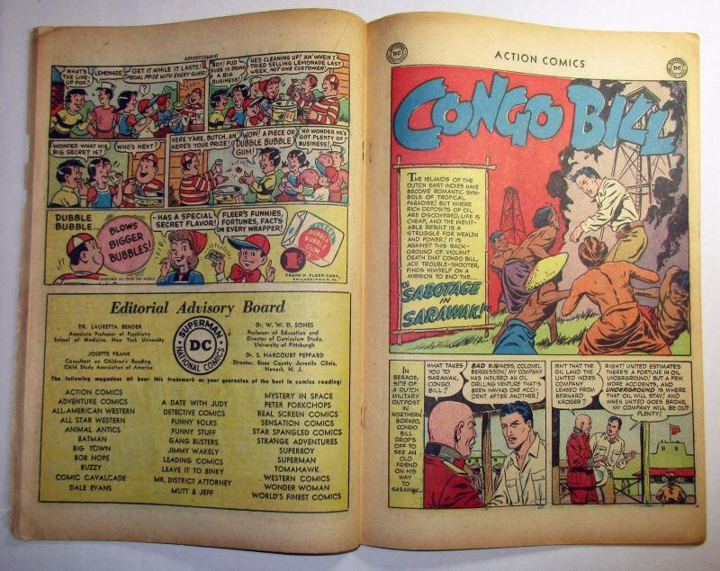 Action Comics #161 - Superman / Tommy Tomorrow / Congo Bill (DC, 1951) - GD