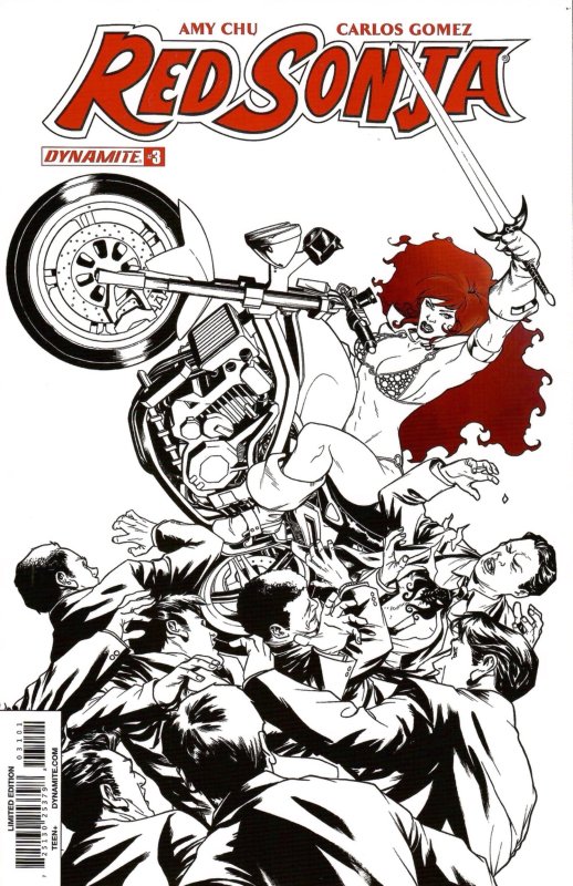 Red Sonja Volume 3 #3 Retailer Incentive McKone Spot Color Cover J (2017) New