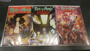 LOT OF 3 RICK & MORTY VARIANTS! WALKING DEAD & DUNGEONS & DRAGONS